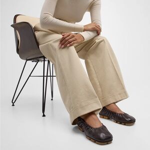 Bottega Veneta Brown Leather Shore Ballet Flats  🥿 EU 39 US 9 Luxury Excellent